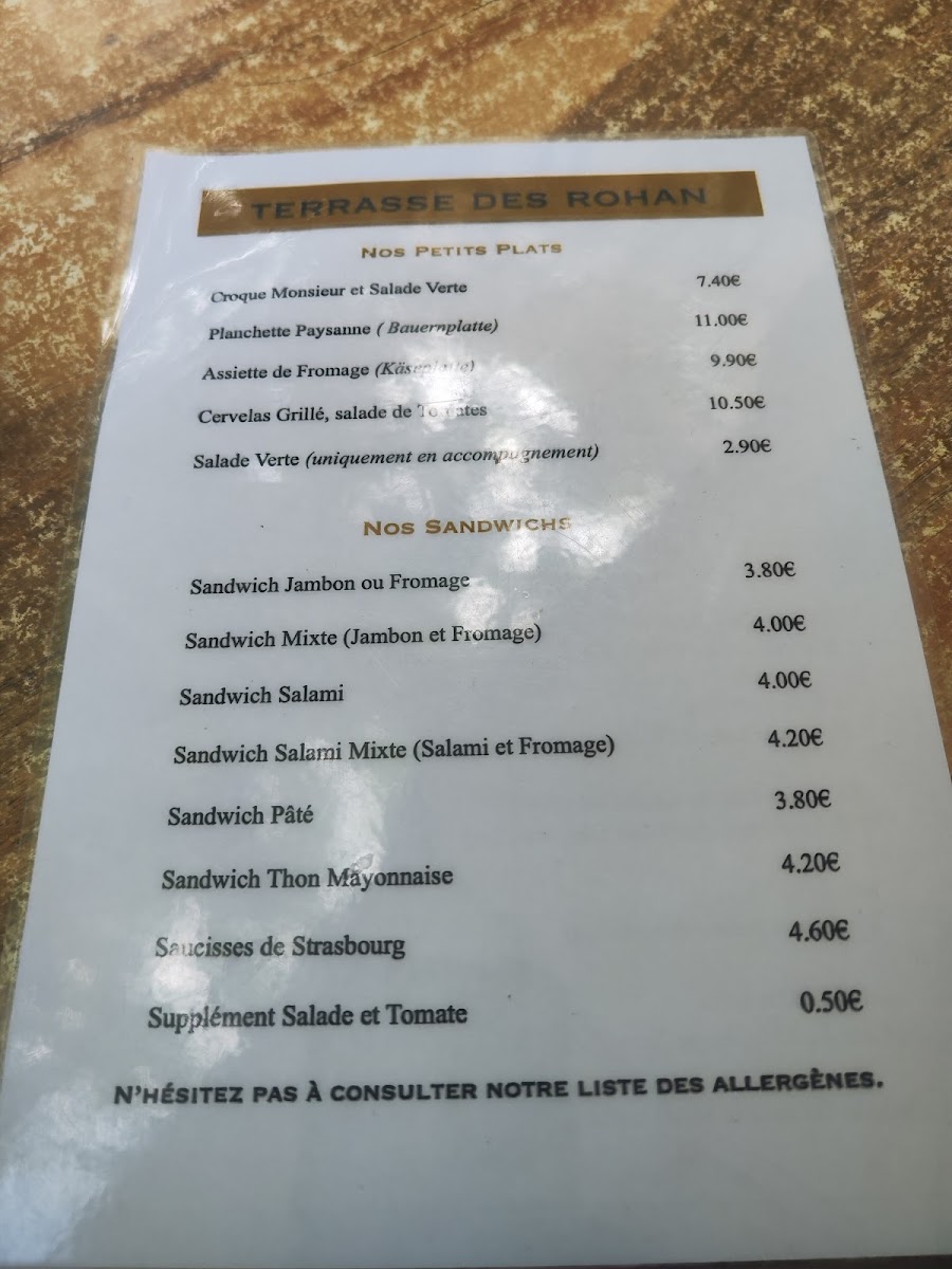 Menu Terrasse Des Rohan-7