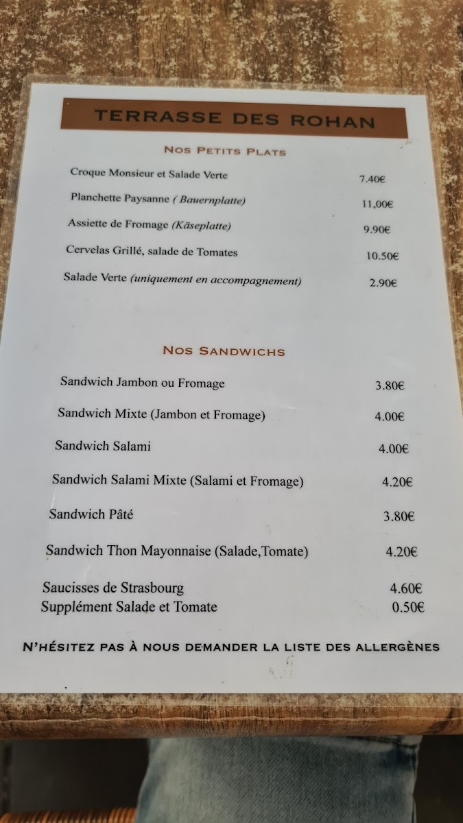 Menu Terrasse Des Rohan-8